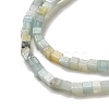 Natural Flower Amazonite Beads Strands G-B064-A35-4