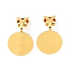 Brass Screw Clip Earring Converter KK-S533-01G-1