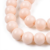 Opaque Solid Color Glass Beads Strands X-GLAA-T032-P10mm-09-3