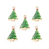 Alloy Enamel Pendants X-ENAM-O049-01G-2