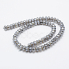 Electroplated Natural Agate Beads Strands G-G750-02A-5x8mm-2