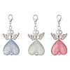 Heart Angel Luminous Acrylic Pendant Decoration HJEW-JM03806-02-3