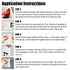 4Pcs 4 Styles Square PET Waterproof Self-adhesive Car Stickers DIY-GF0007-45B-4