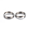 Tarnish Resistant 304 Stainless Steel Split Rings STAS-P223-22P-08-2