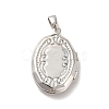 Rack Plating Brass Locket Pendants KK-I688-06P-1