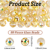 80Pcs AB Color Plated Glass Beads EGLA-PA0001-41B-2