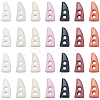 140Pcs 7 Colors Resin Buttons BUTT-GF0004-06-7
