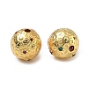 Brass Micro Pave Cubic Zirconia Beads KK-D224-13G-1