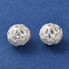 Rack Plating Brass Pave Cubic Zirconia Beads KK-M285-32A-S-2