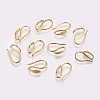 Brass Earring Hooks X-KK-R037-218G-1