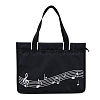 Nylon Piano Keys Music Tote Bags PW-WG40057-03-1