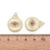 Brass Micro Pave Cubic Zirconia Pendants KK-N287-42G-01-3