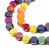 Electroplate Glass Beads Strands EGLA-N002-40B-04-3