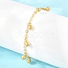 304 Stainless Steel Charm Bracelets BJEW-D458-02G-3
