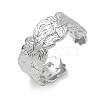 304 Stainless Steel Cuff Open Rings for Women RJEW-L341-02B-P-4
