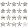 40Pcs Alloy Rhinestone Shank Buttons BUTT-MA0001-02-1