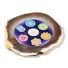 Printed Natural Agate Slice Stone Ornament DJEW-M011-02L-3