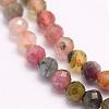 Natural Multicolor Tourmaline Beads Strands G-F509-35-4mm-3