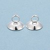 201 Stainless Steel Bead Cap Pendant Bails STAS-L244-27A-S-2