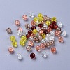 Baking Paint Crackle Glass Beads DGLA-X0006-6mm-12-2
