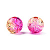 Transparent Crackle Acrylic Beads CACR-N002-07A-4