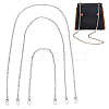 3Pcs 3 Style Iron Cable Chain Bag Shoulder Straps FIND-WR0007-94P-1