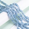 Dyed Natural Aquamarine Beads Strands G-G011-12-4