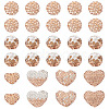 38Pcs Handmade Polymer Clay Rhinestone Beads CLAY-BT0001-14-2