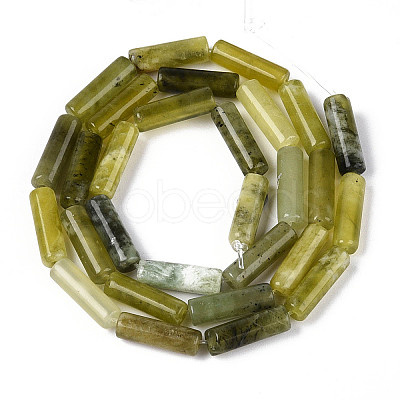 Natural Xiuyan Jade Beads Strands G-T141-73-1