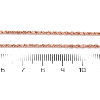 Brass Rope Chains Necklaces for Women NJEW-D302-03RG-1