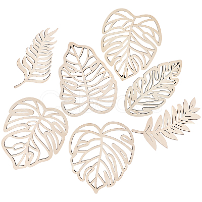 14Pcs Wood Wall Decorations AJEW-WA0003-93-1