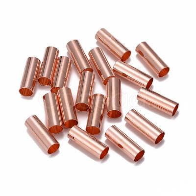 Brass Tube Beads KK-E774-81RG-1