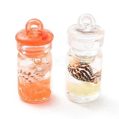 Translucent Resin Pendants RESI-D067-01A-1