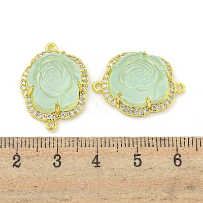 Rack Plating Brass Micro Pave Cubic Zirconia Link KK-M291-25B-1