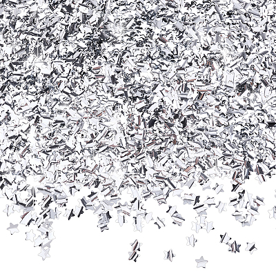 150g PET Plastic Star Confetti DIY-HY0003-66B-1