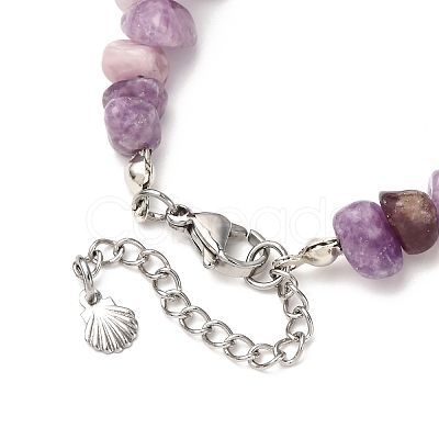 5Pcs Printed Alloy Butterfly Charm Bracelets BJEW-JB12404-1