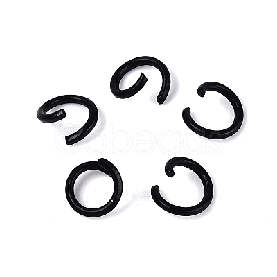 Spray Painted Iron Open Jump Rings IFIN-T017-04C-01-1