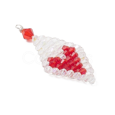 Glass Pendants PALLOY-MZ01046-1