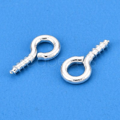 Brass Screw Eye Pin Peg Bails KK-A171-23-01S-1