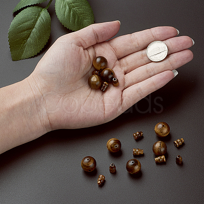 Natural Tiger Eye Buddhist Beads G-TA0001-02A-1