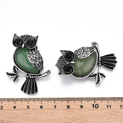 Natural Green Aventurine Pendants G-H308-01AS-07-1