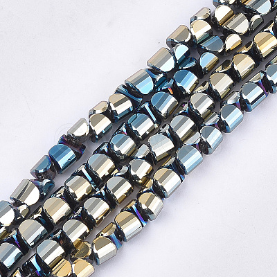 Electroplate Glass Beads Strands EGLA-S179-01B-A01-1