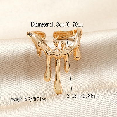 Alloy Open Cuff Rings Sets for Women WH4778-3-1