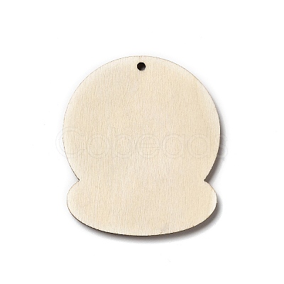 Single Face Printed Wood Pendants WOOD-H102-02C-1