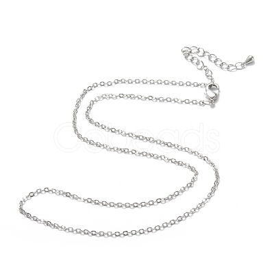 Brass Cable Chain Necklaces NJEW-K123-05P-1