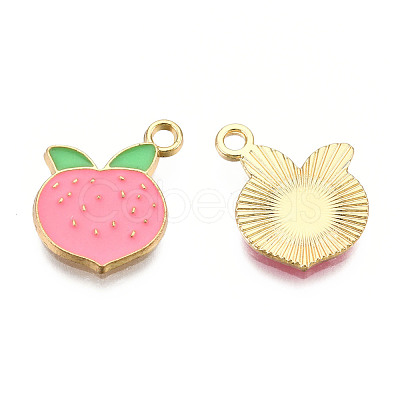 Light Gold Plated Alloy Charms ENAM-T009-08-1