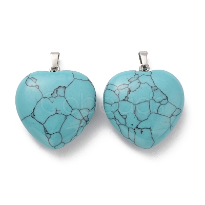 Synthetic Turquoise Pendants G-B042-02P-07-1