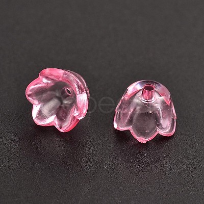Dyed Transparent Acrylic Beads PL548-10-1