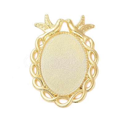 Alloy Pendant Cabochon Settings PALLOY-E577-37G-1