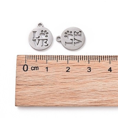 Non-Tarnish 201 Stainless Steel Charms STAS-S105-T057-1